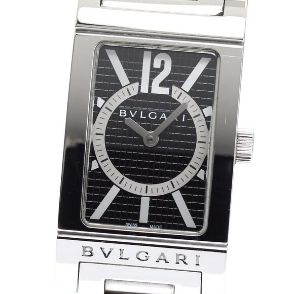 BVLGARI Rettangolo RT39S black Dial Quartz Ladies Watch_897236 - Picture 1 of 7